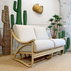 Angraves of Leicester Rattan Settee 1950’s