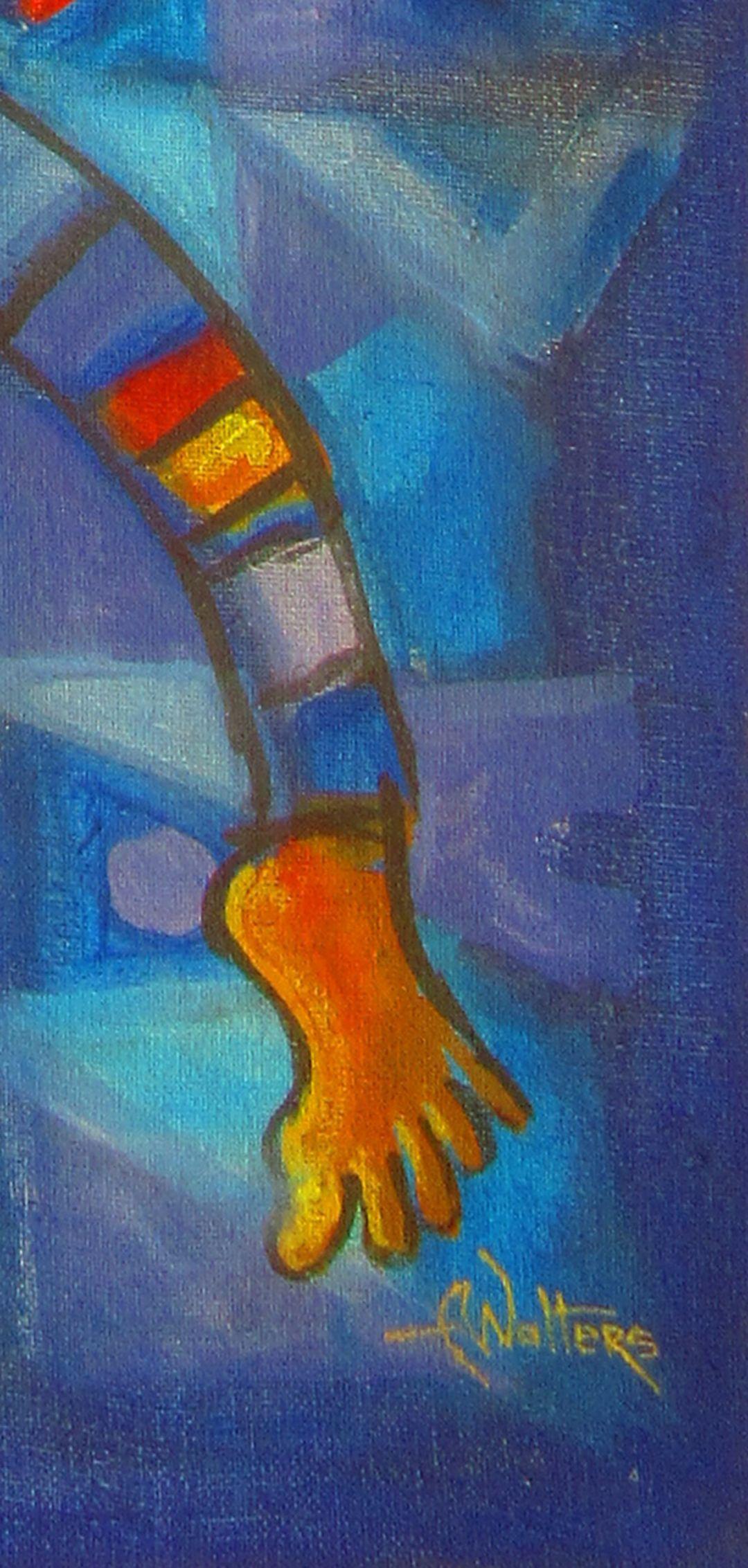 Dancers III, Painting, Acrylic on Canvas For Sale 4