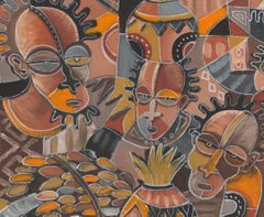 Saturday Market, Painting, Oil on Canvas