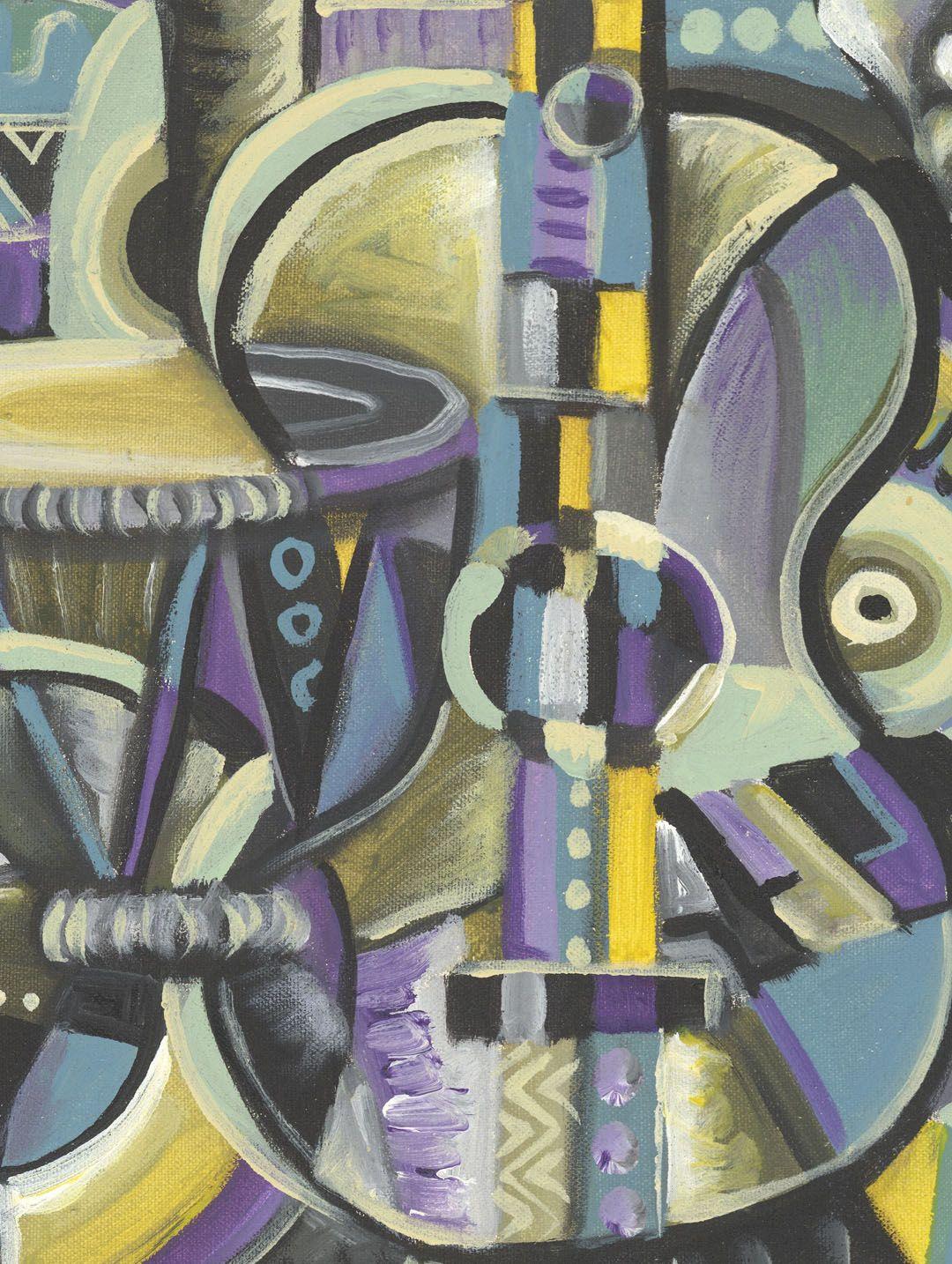 La Blues Band I, Pittura, Acrilico su tela in vendita 1