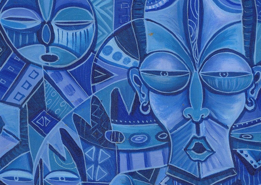 La Blues Band II, Pittura, Acrilico su tela - Painting Espressionismo astratto di Angu Walters