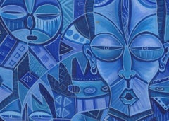 The Blues Band II, Painting, Acrylic on Canvas