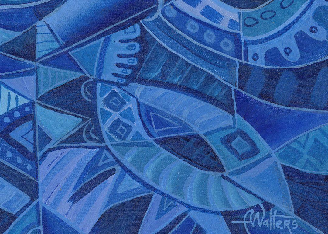 La Blues Band II, Pittura, Acrilico su tela in vendita 2