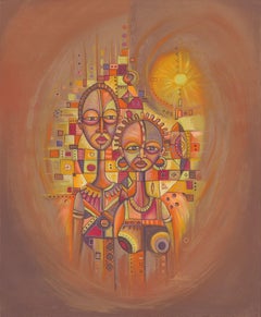 La pareja II, Pintura, Acrílico sobre lienzo