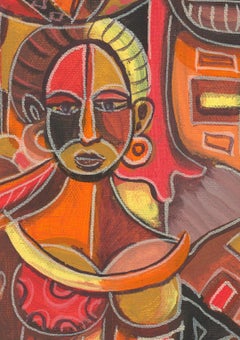 The Fruit Sellers, Painting, Oil on Canvas