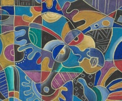 The Last Cyclist, Painting, Oil on Canvas