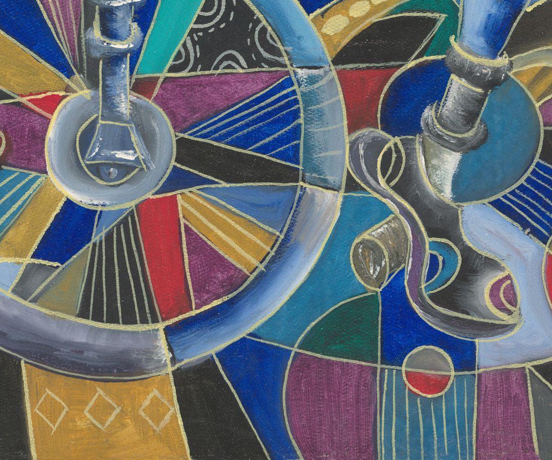 The Last Cyclist, Painting, Oil on Canvas For Sale 2