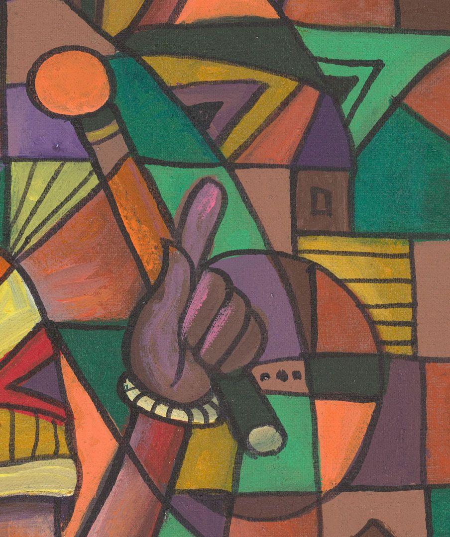The Xylophone Player IV, Painting, Acrylic on Canvas For Sale 3