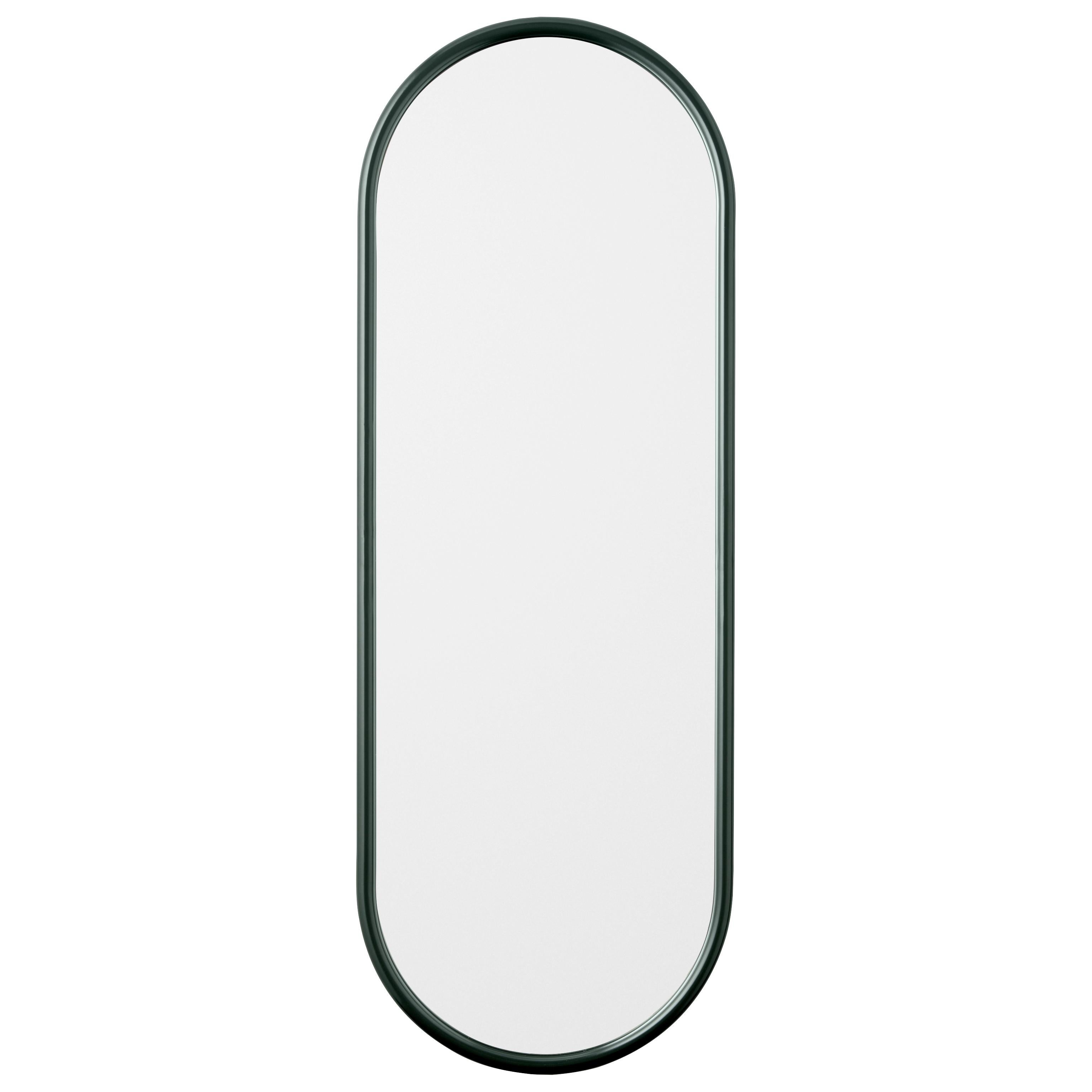 Angui Forest oval large mirror by AYTM
Dimensions: 39 x 2 x 108 cm
Materials: Glass, copper, MDF

The Angui mirror with its simple pipe-styled frame is a beauty for any bathroom, hallway, or maybe bedroom. Use a single one or add several together.