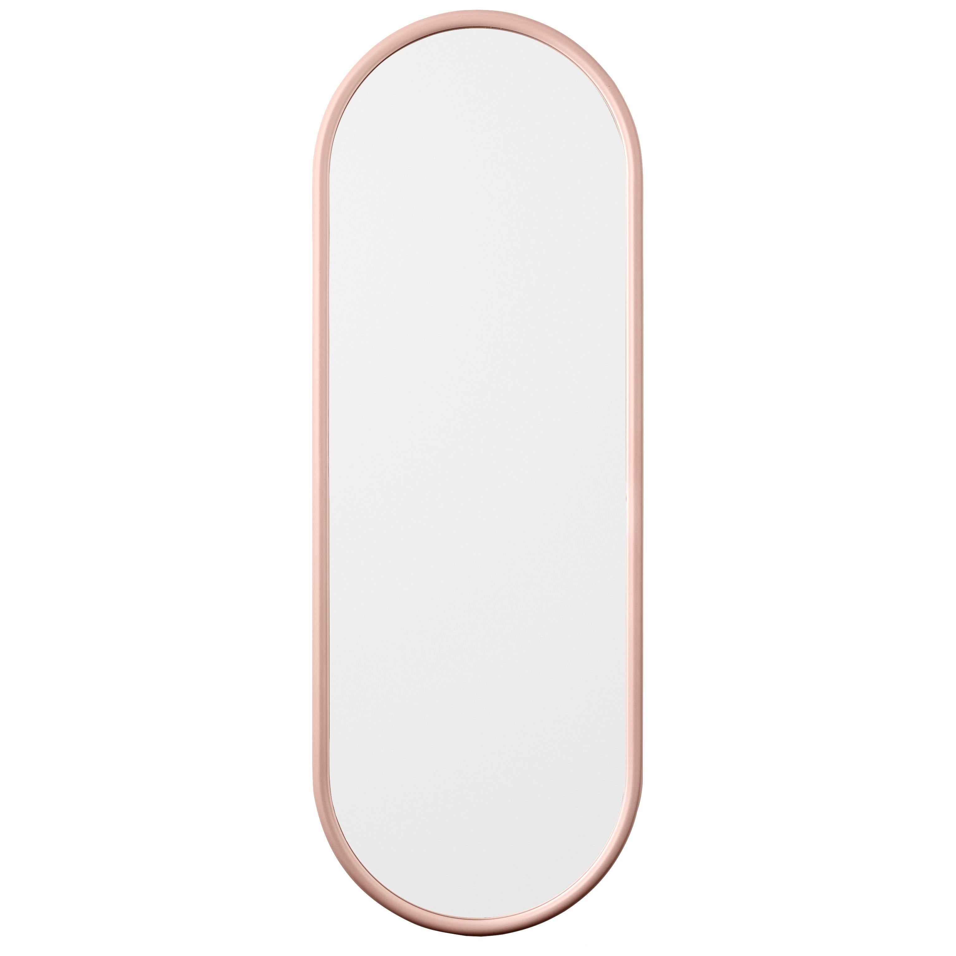 Angui Rose oval large mirror by AYTM
Dimensions: 39 x 2 x 108 cm
Materials: Glass, copper, MDF

The Angui mirror with its simple pipe-styled frame is a beauty for any bathroom, hallway, or maybe bedroom. Use a single one or add several together.