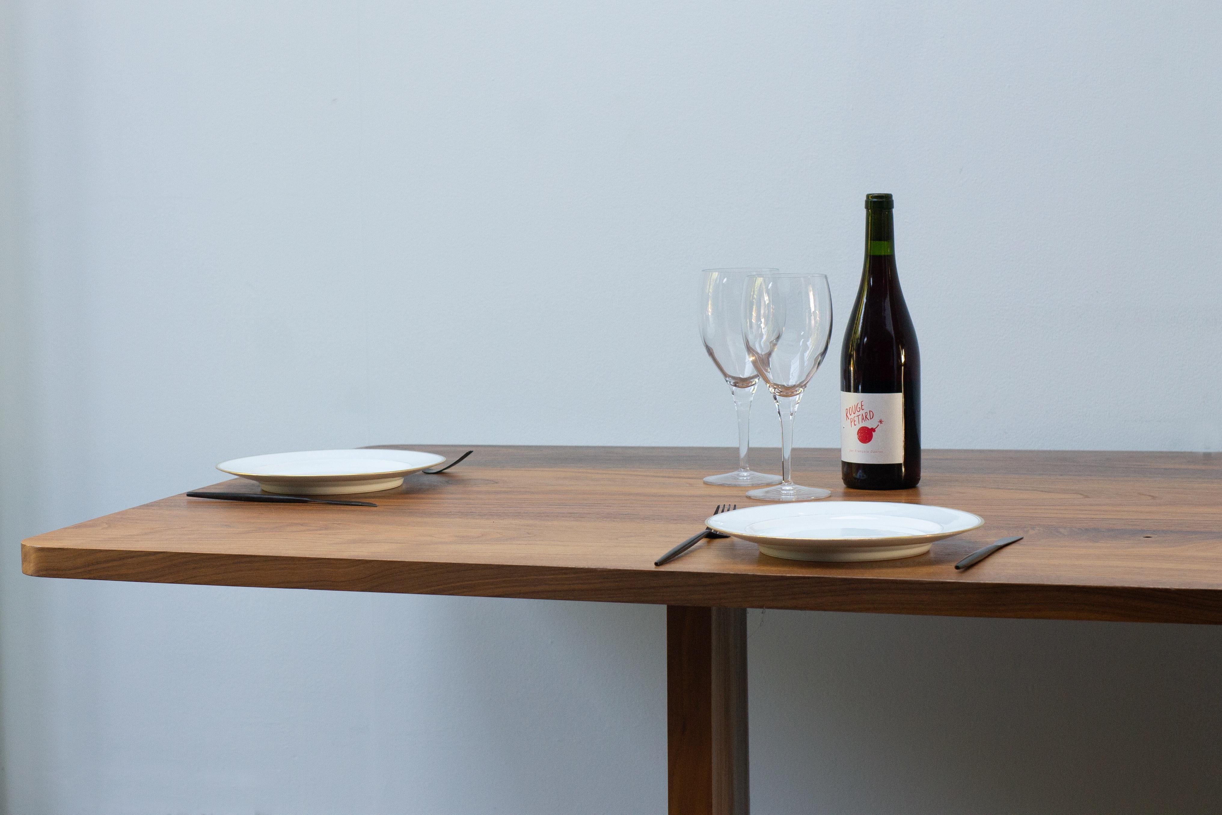 British Angular Dining Table For Sale