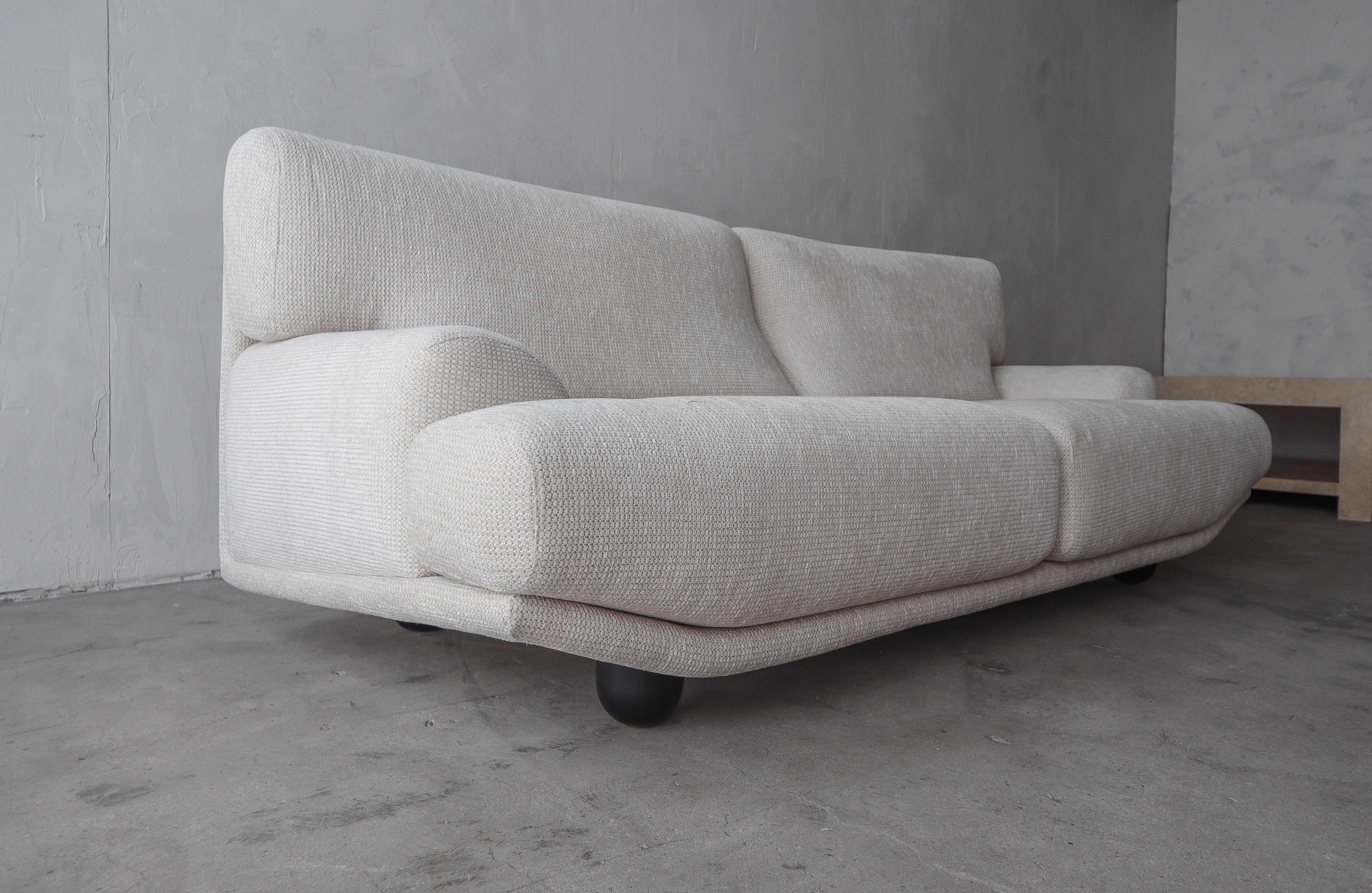 Angular Postmodern Italian Sofa In Good Condition In Las Vegas, NV