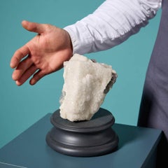 Angular Purple Fluorite Specimen with Quartz Coating