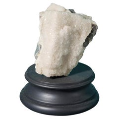 Angular Purple Fluorite Specimen with Quartz Coating Angular Purple Fluorite Specimen with Quartz Coating