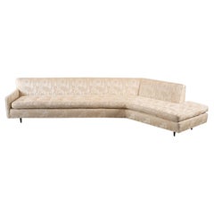 Angular Sofa by Harvey Probber One Piece Configuration Nuclear Sert Series 1960s