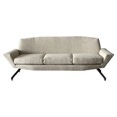 Angular Upholstered Lenzi Sofa, Italy, 1950s