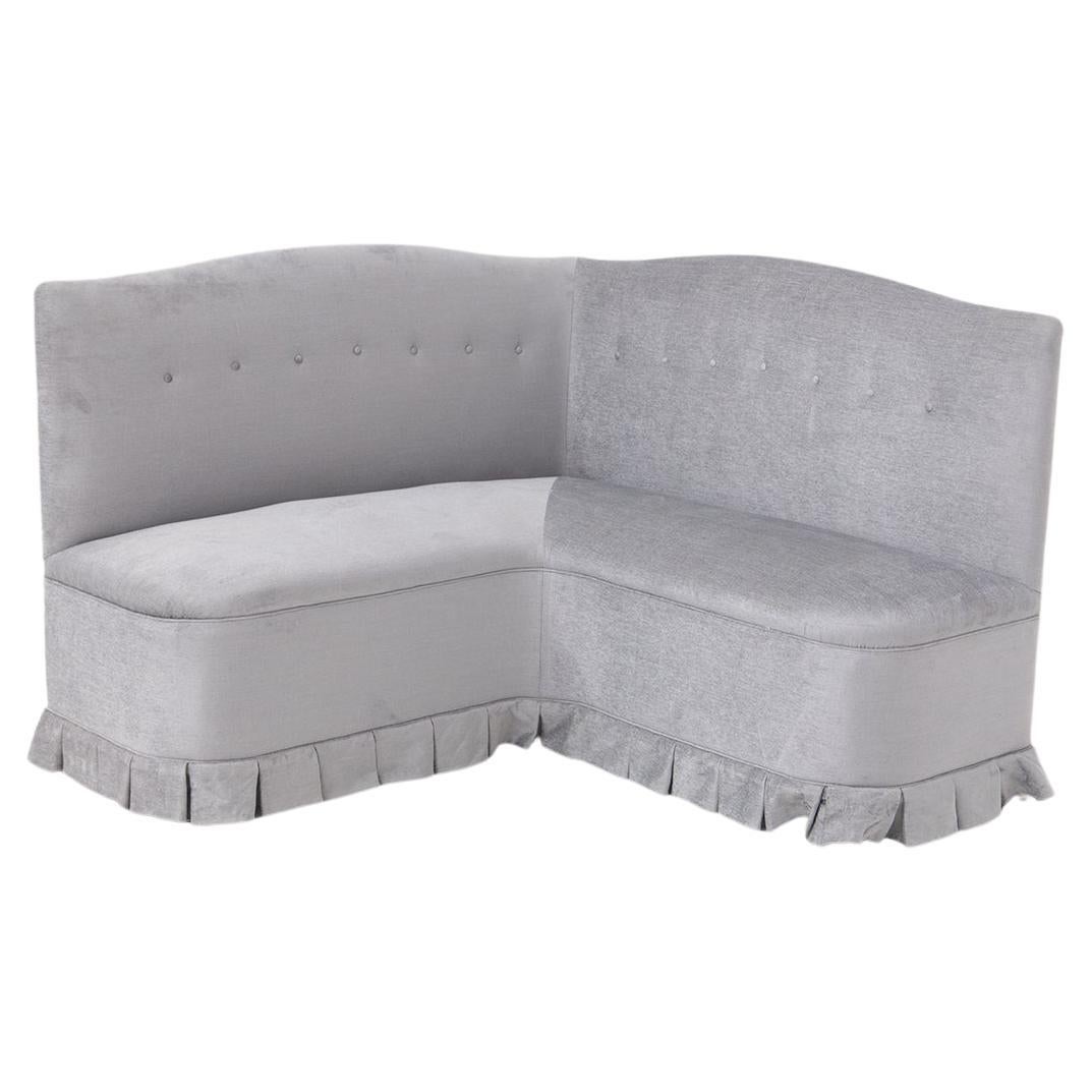 Angulares Vintage-Sofa aus Samt von Gio Ponti mit Zertifikat