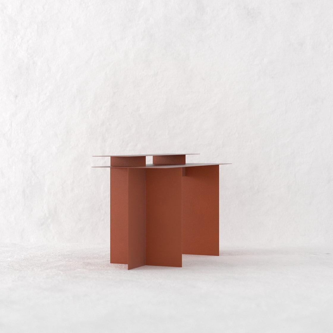 Ángulo Schreibtisch - Terrakotta (Moderne) im Angebot