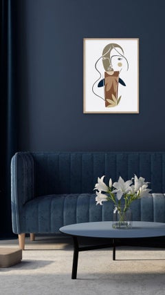 Mend To Fix Or Repair - A human face is represented through lines and colors