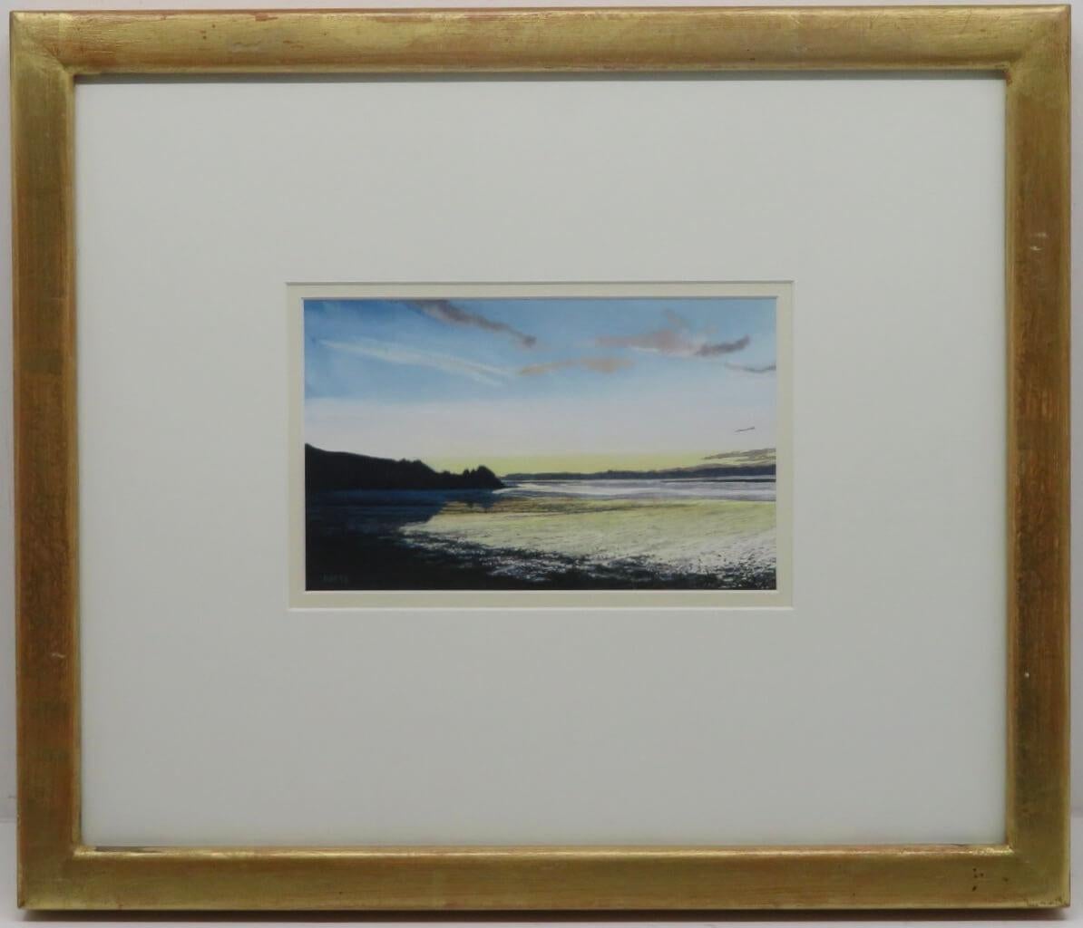 Angus Maywood McEwan  Landscape Painting - Angus Maywood MCEwan RSW (1963) Original signed watercolour FIFE Sunset SCOTTISH