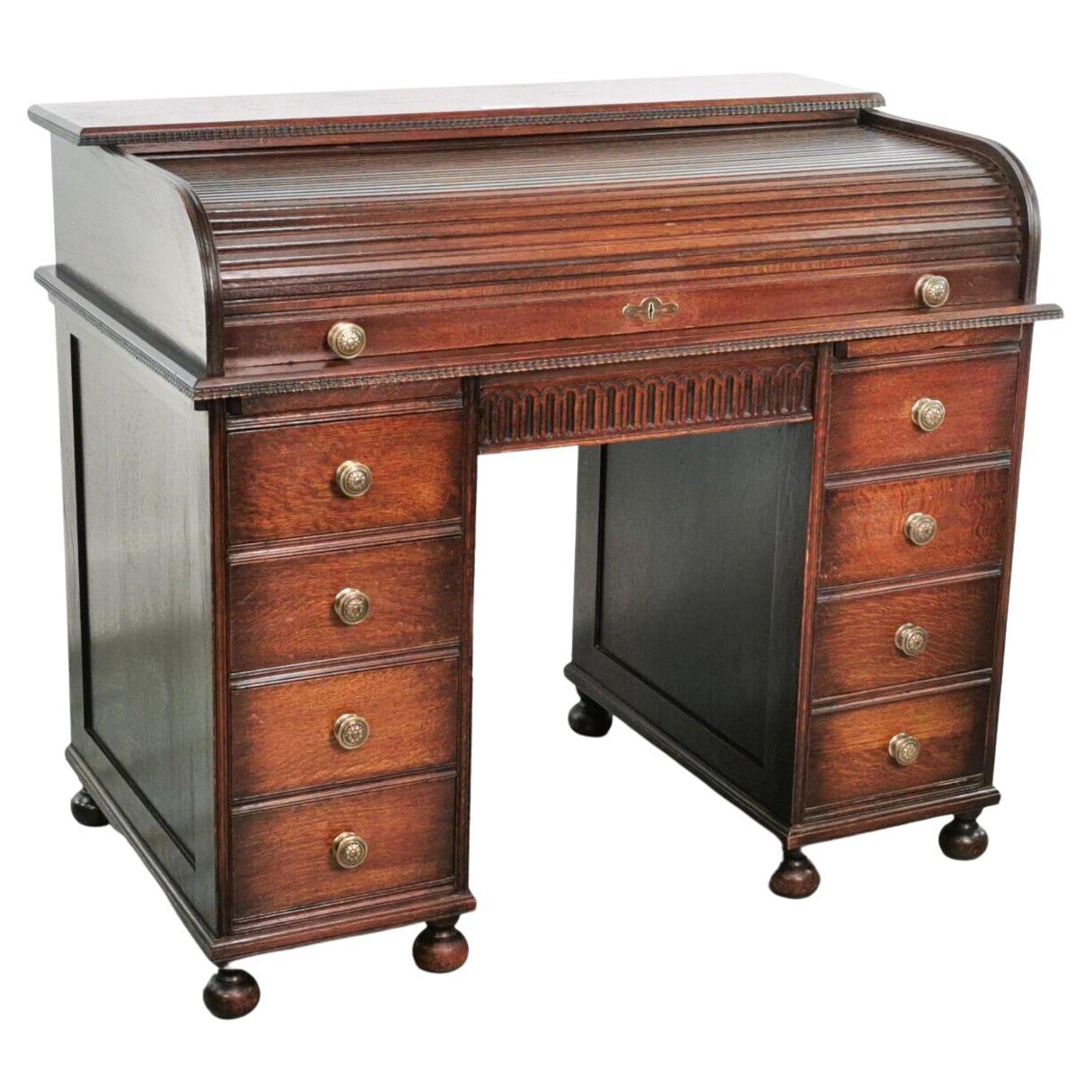 Exceptional Oversized SType Oak Roll Top Desk at 1stDibs rolltop