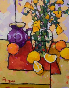 Study of Lemons and Purple Milk Jug
