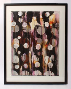 Mixed Media Painting, Ani Hoover, 2010, Pink, Red and Black