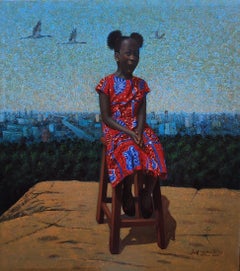 Daddy's Girl -Siglo XXI, Contemporáneo, Retrato figurativo, Expresionismo