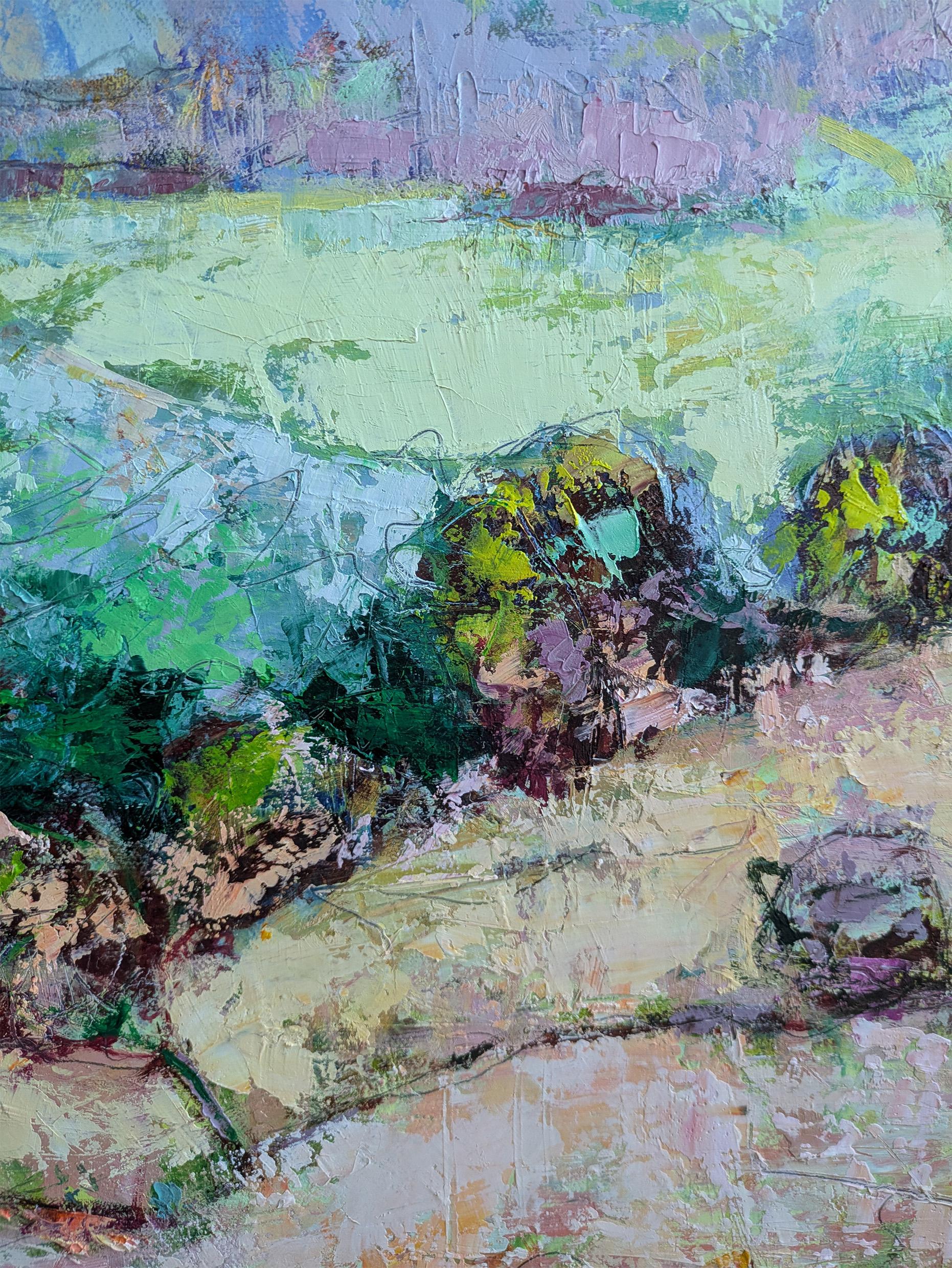 In montagna - Painting di Ania Pieniazek