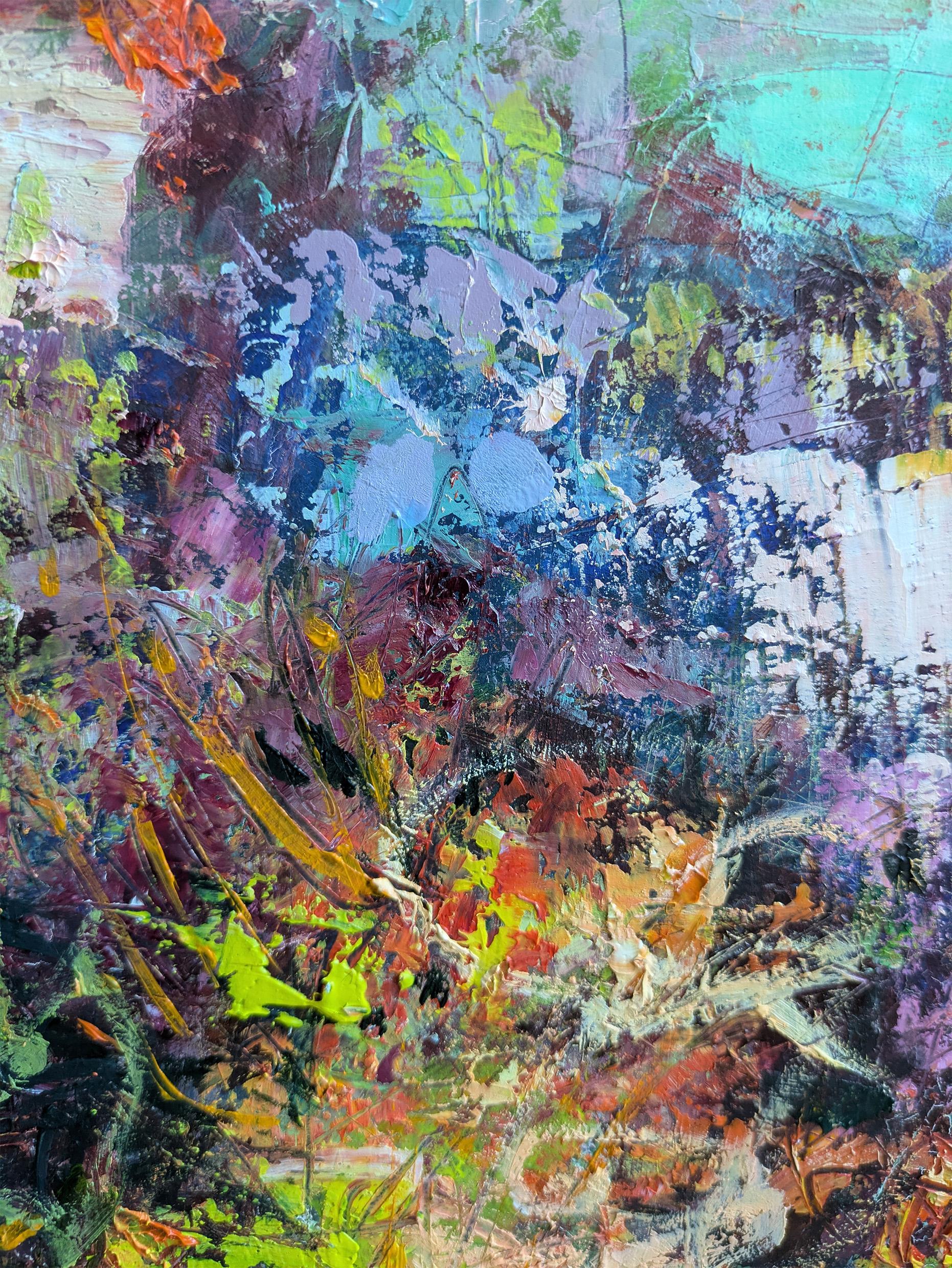 In montagna - Painting Moderno di Ania Pieniazek