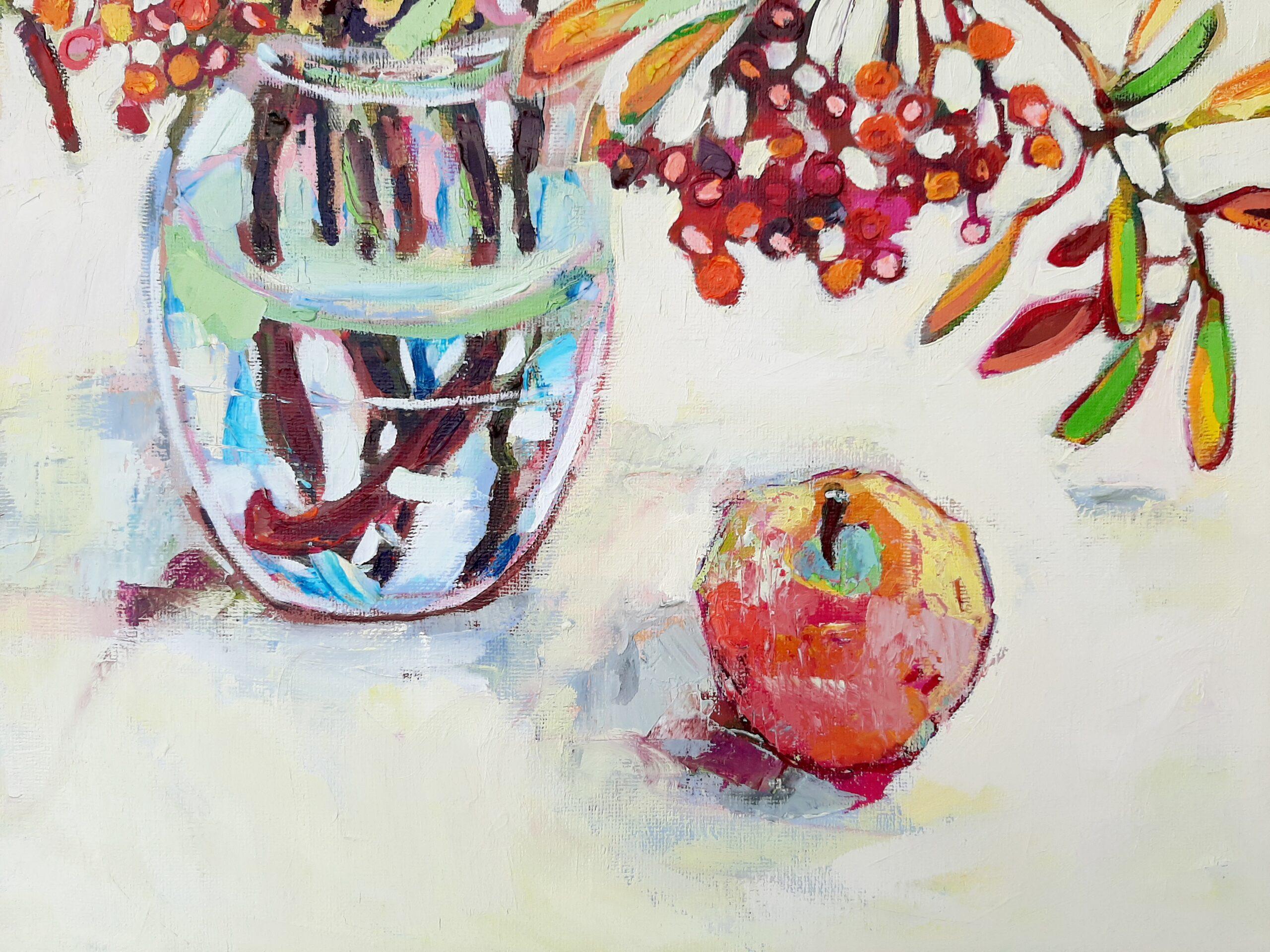 Of Polish descent and now living in London, Ania Pieniazek creates bold, bright art full of everyday joy and pleasure.  Influenced by Gustav Klimt, Paul Gauguin and Zbyslaw Marek Maciejewski amongst others, her work observes simple scenes of fruit,