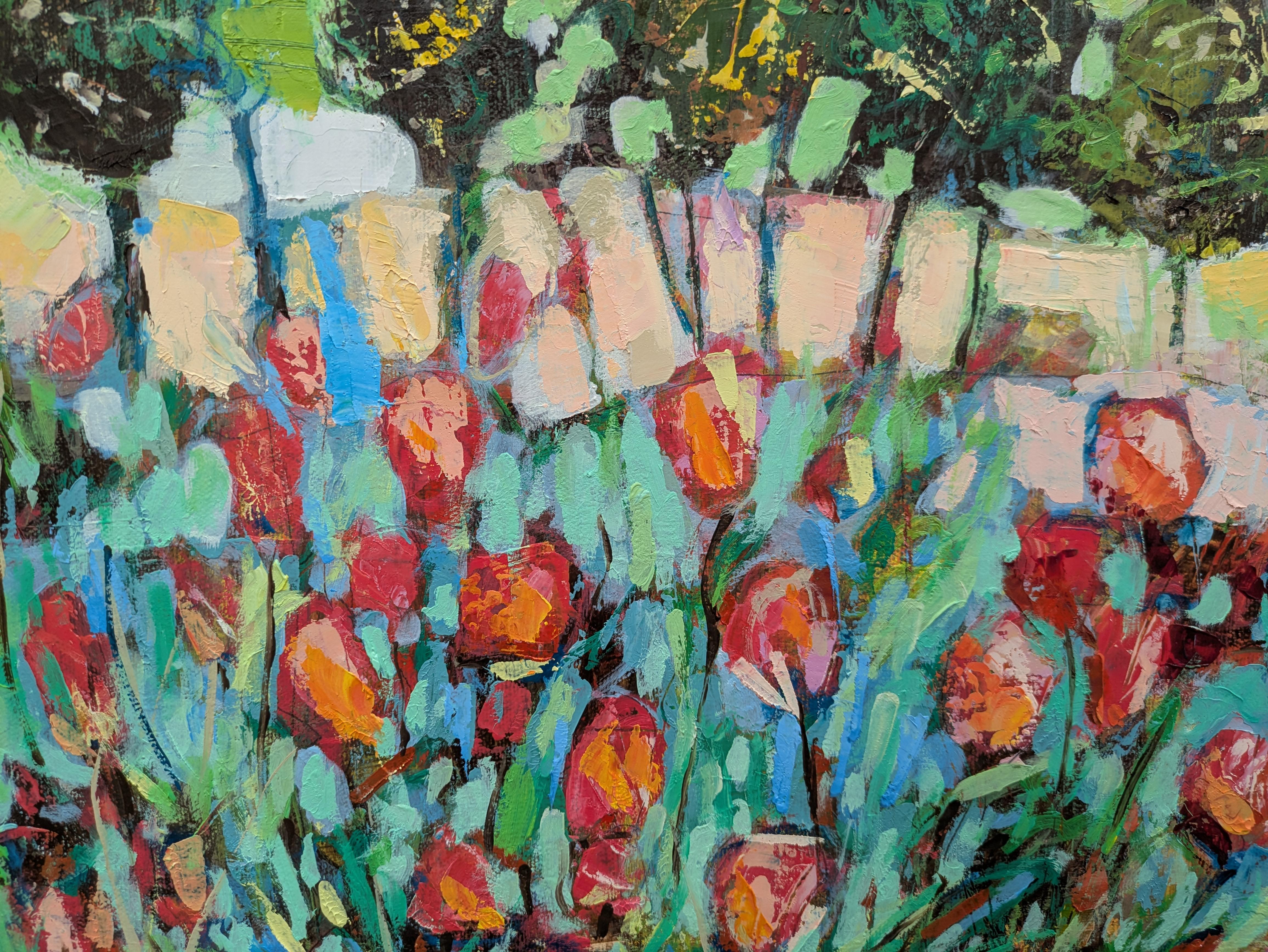 Sommer im Landhausstil (Abstrakt), Painting, von Ania Pieniazek