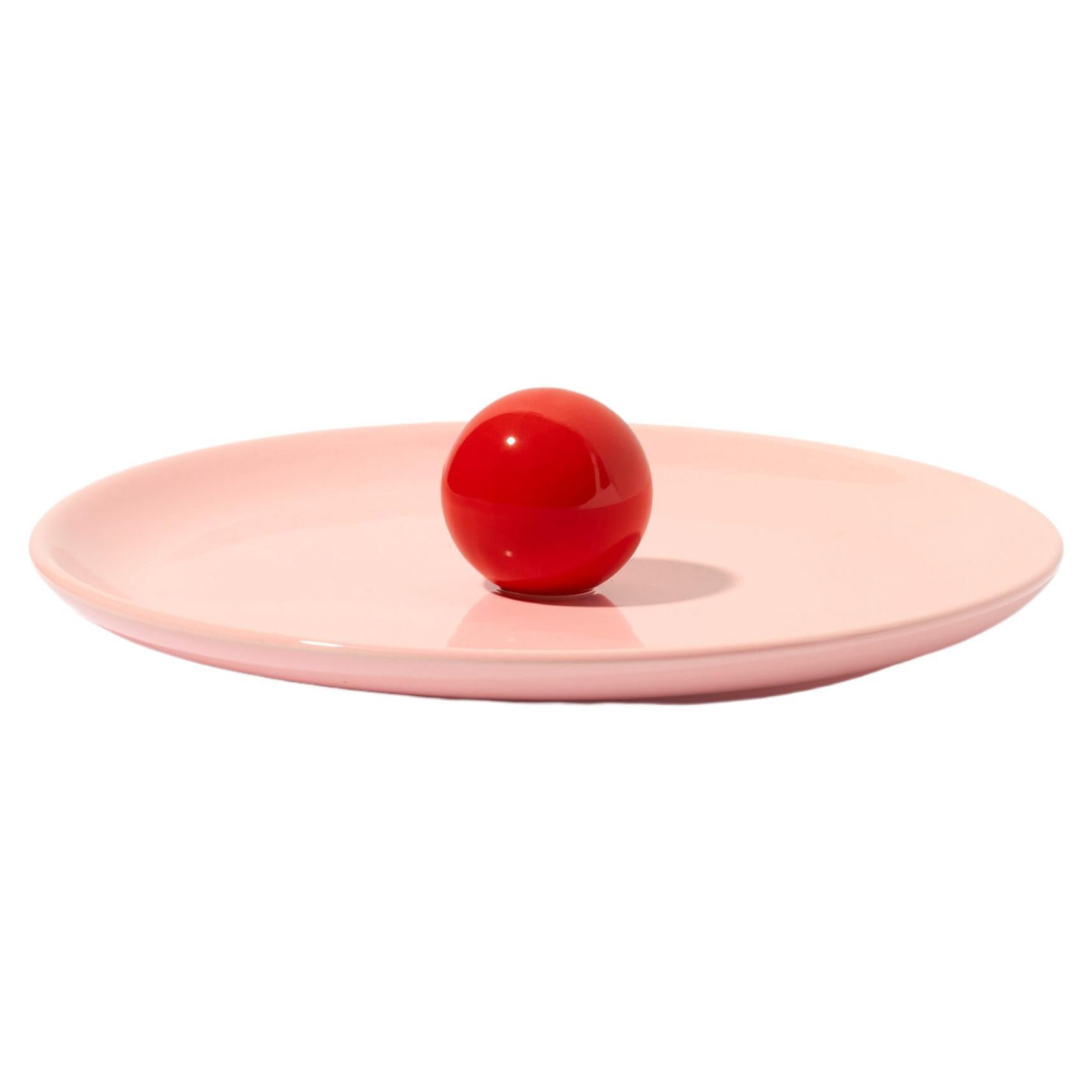 Aniela Platter / Circus / Candy / Red by Malwina Konopacka For Sale