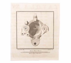 Oil Lamp - Etching by Aniello Cataneo - 18th Century