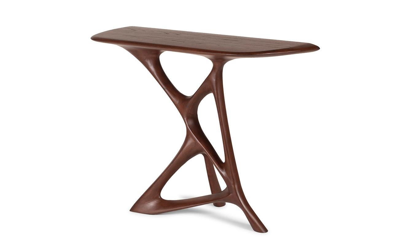 Contemporary Anika Console Ebony on Ash wood by Amorph For Sale