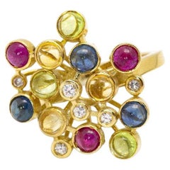 Anillo COLOR BUBBLES en Oro y Diamantes