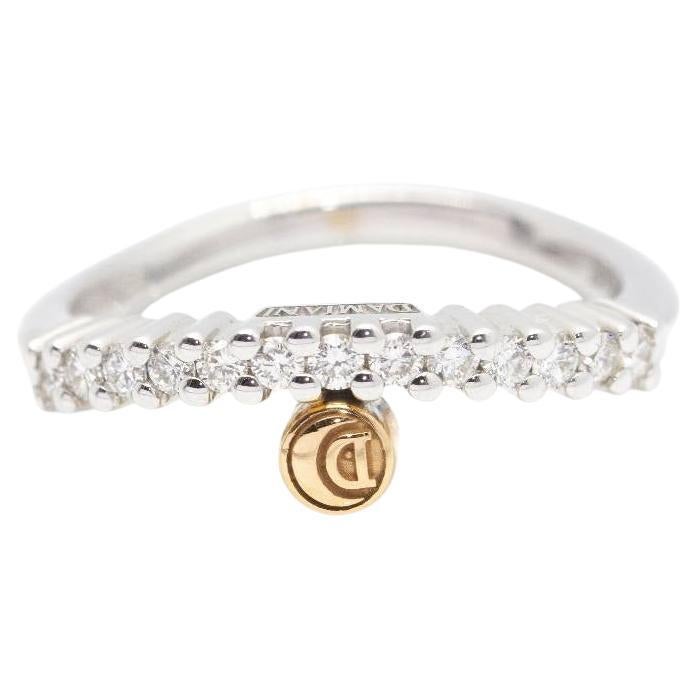Anello DAMIANI in oro bicolore con diamanti in vendita