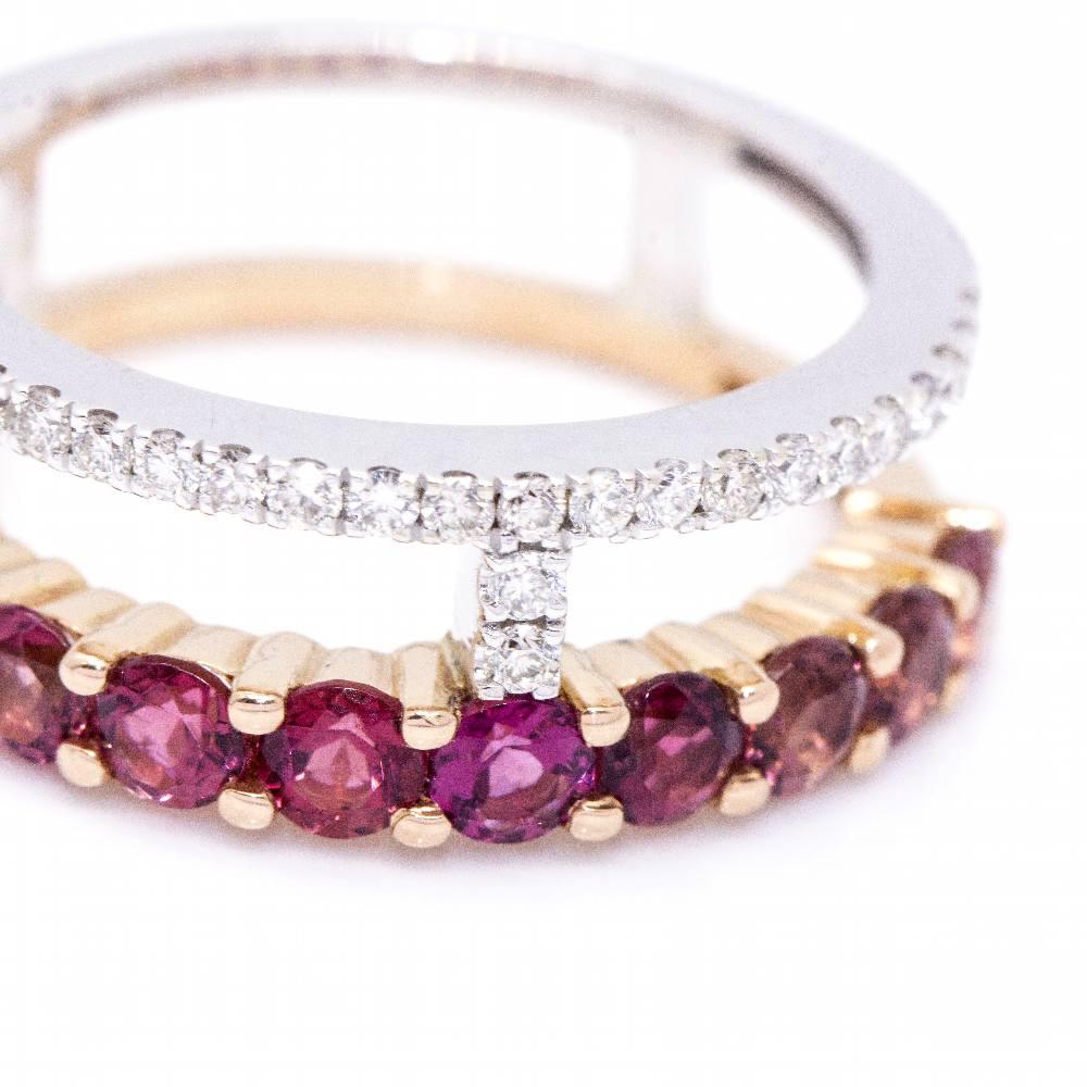Women's Tourmaline and Diamond Ring For Sale
