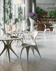 Chaise d'extérieur Anima 9010 en polyéthylène de la marque LOOPE