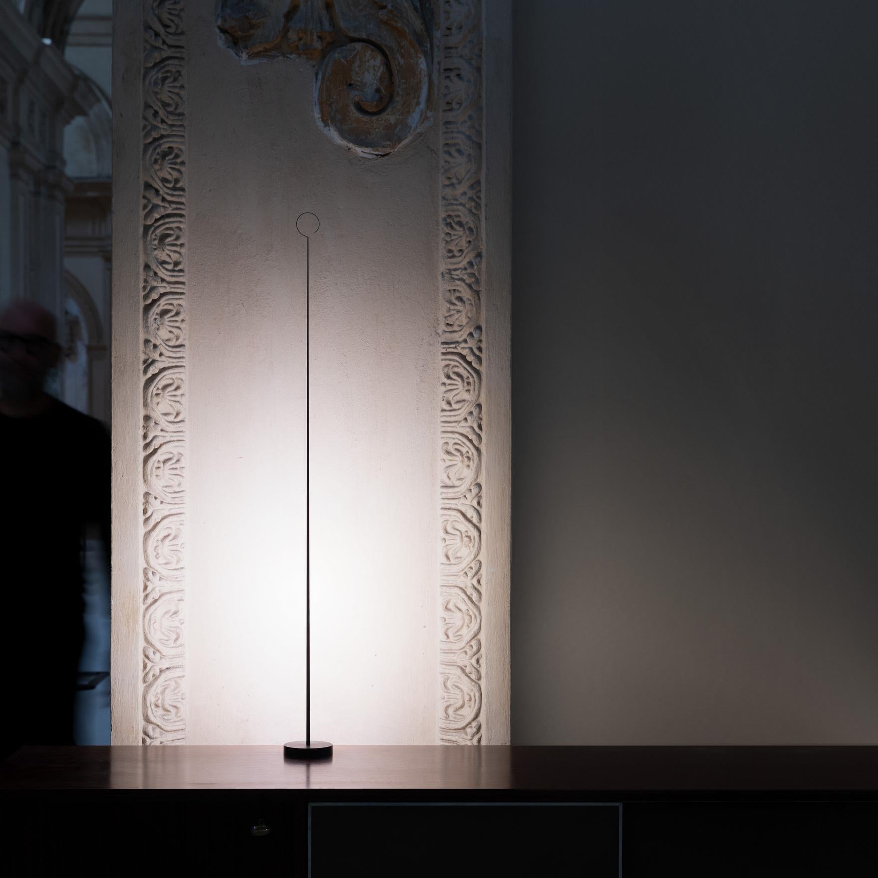 Contemporary Anima Table Lamp by Davide Groppi in Matt Black