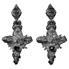 Anima Vestra earrings Hand-Sculpted Sterling Silver Gothic Luxury, Statement
