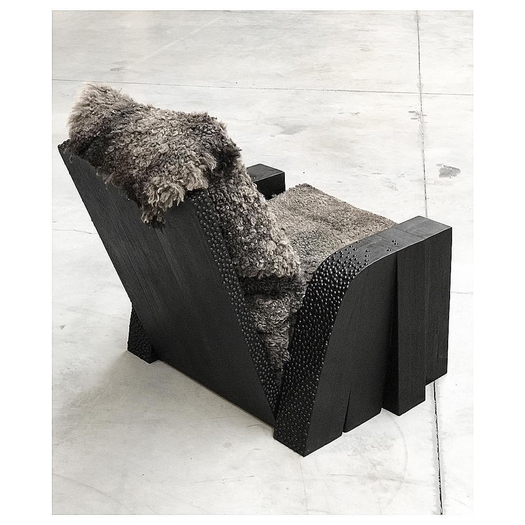 Contemporary Animal Armchair 'Edition of 12', Sculpted Iroko Wood, Arno Declercq
