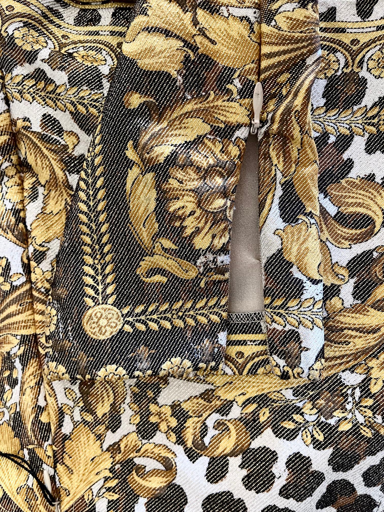 ANIMAL BAROQUE LEGGINGS from MIAMI MANSION GIANNI VERSACE PERSONAL COLLECTION In New Condition For Sale In Montgomery, TX