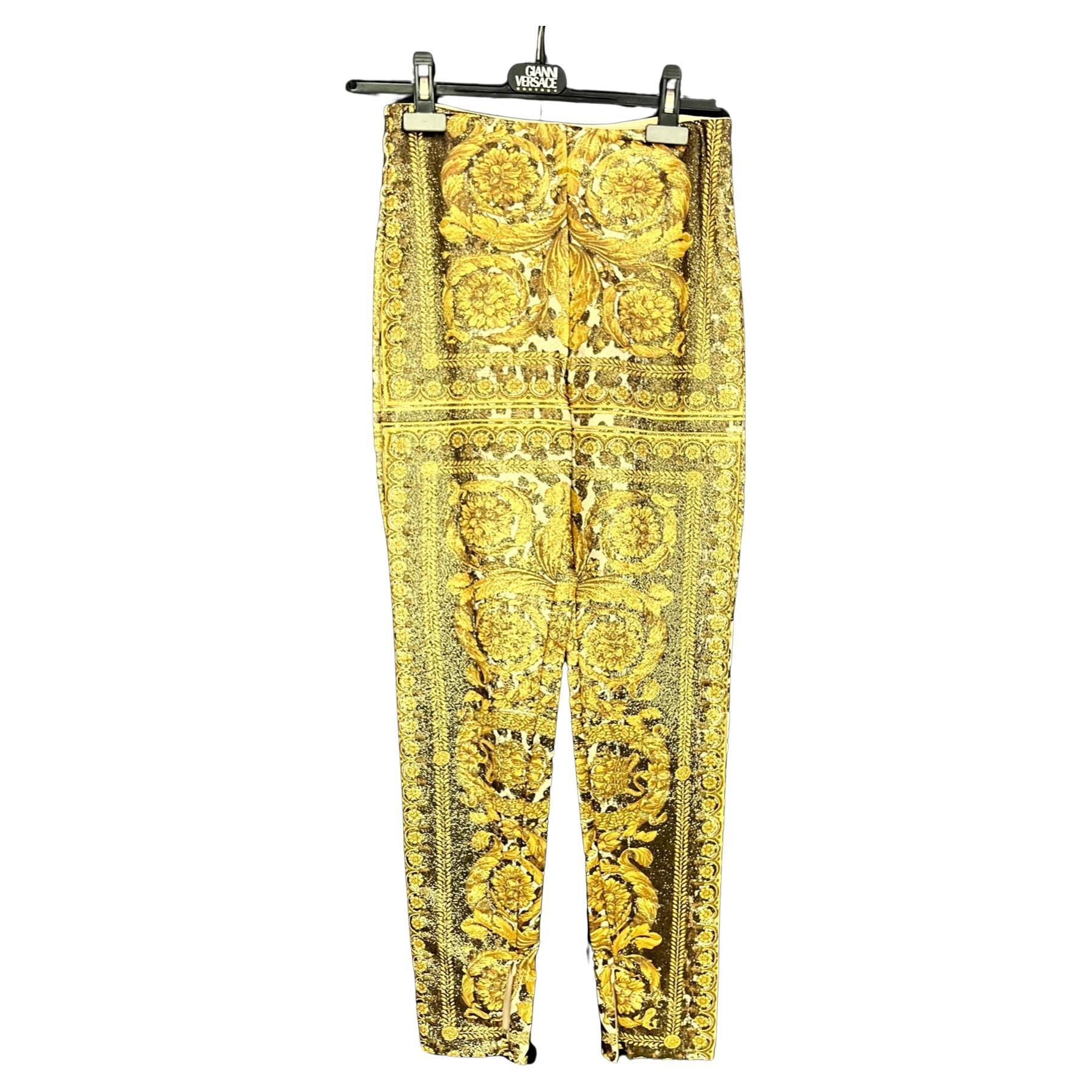 ANIMAL BAROQUE LEGGINGS from MIAMI MANSION GIANNI VERSACE PERSONAL COLLECTION For Sale