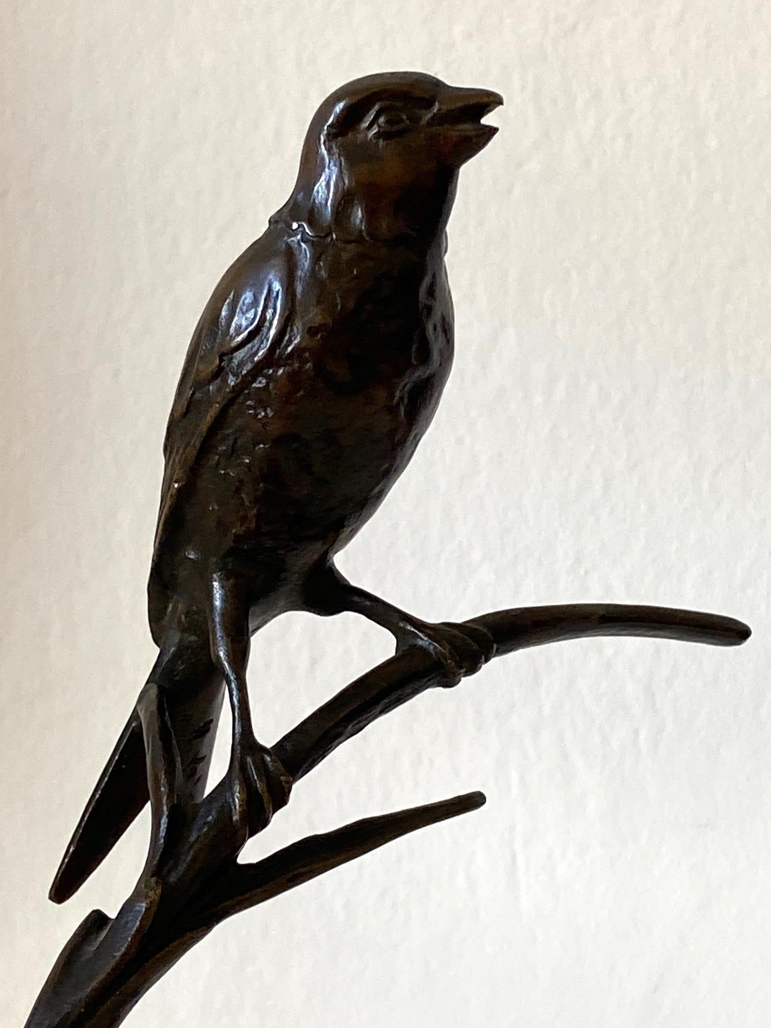 Bronce animal de Max Le Verrier del periodo 1930-1950 Patinado en venta