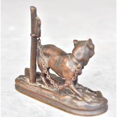 Animal Bronze Early 20th Century "Talk to the Doorman"