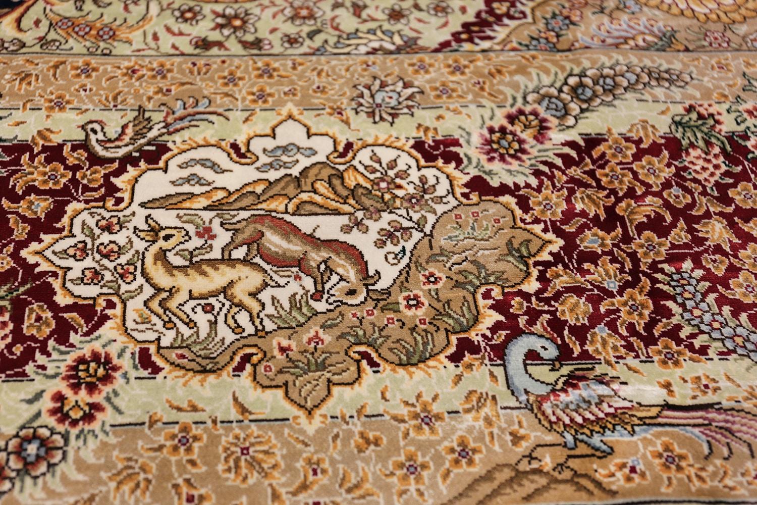 Silk Modern Chinese Rug. 9 ft x 11 ft 9 in (2.74 m x 3.58 m) For Sale 4