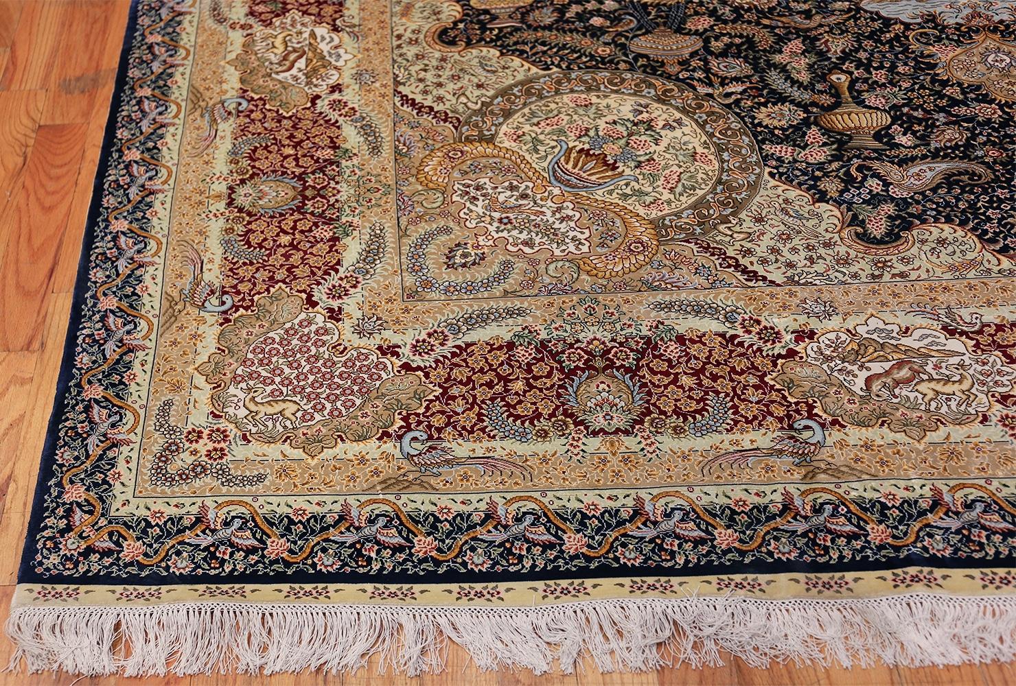 Silk Modern Chinese Rug. 9 ft x 11 ft 9 in (2.74 m x 3.58 m) For Sale 8