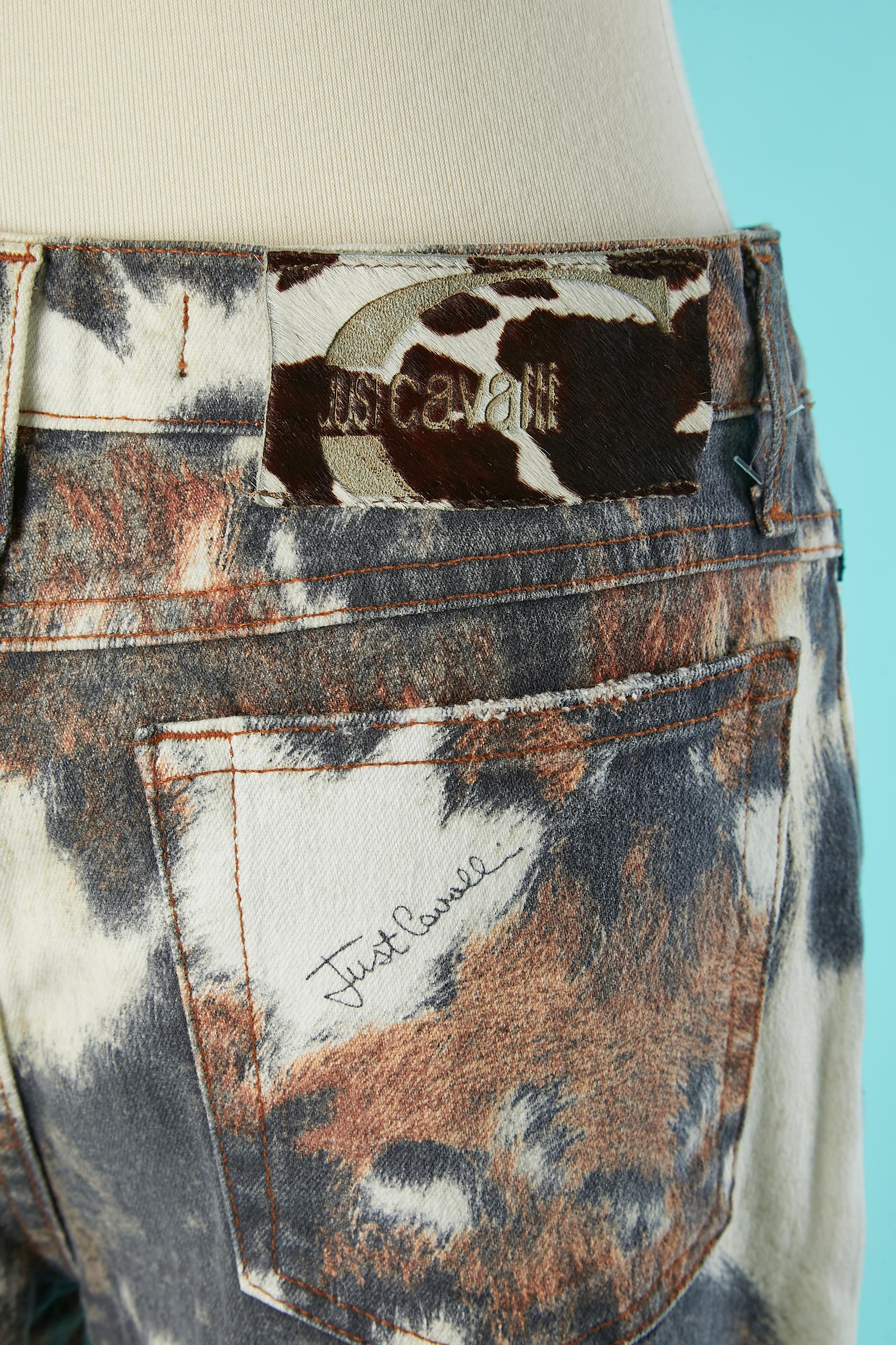 Animal pattern printed jeans Just Cavalli  For Sale 2