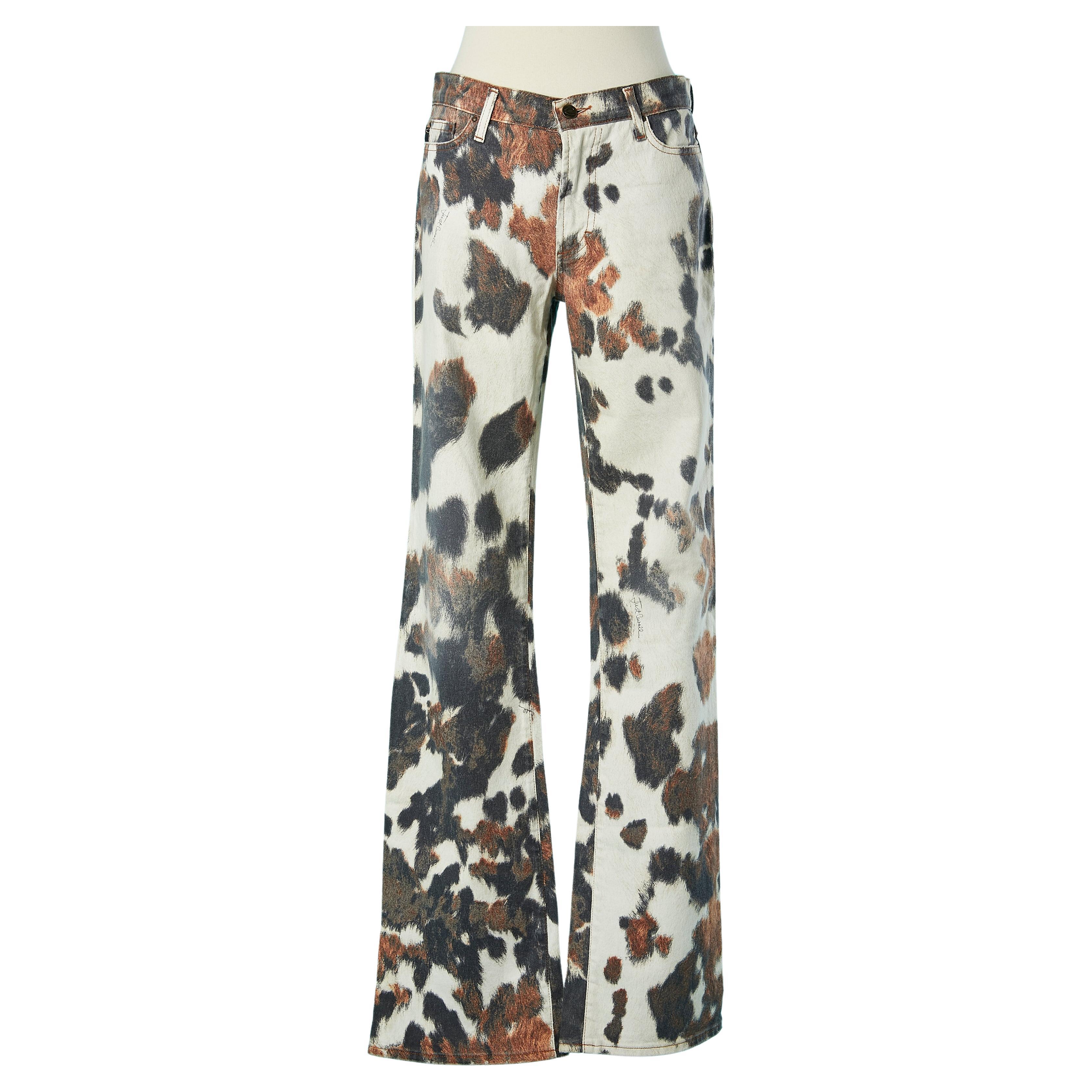 Animal pattern printed jeans Just Cavalli  For Sale